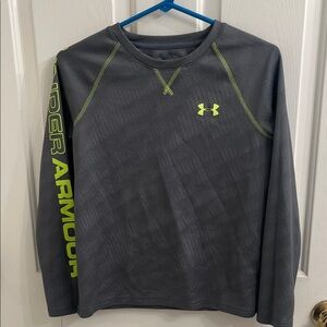 Under Armour Charcoal Shirt with Lime Accents